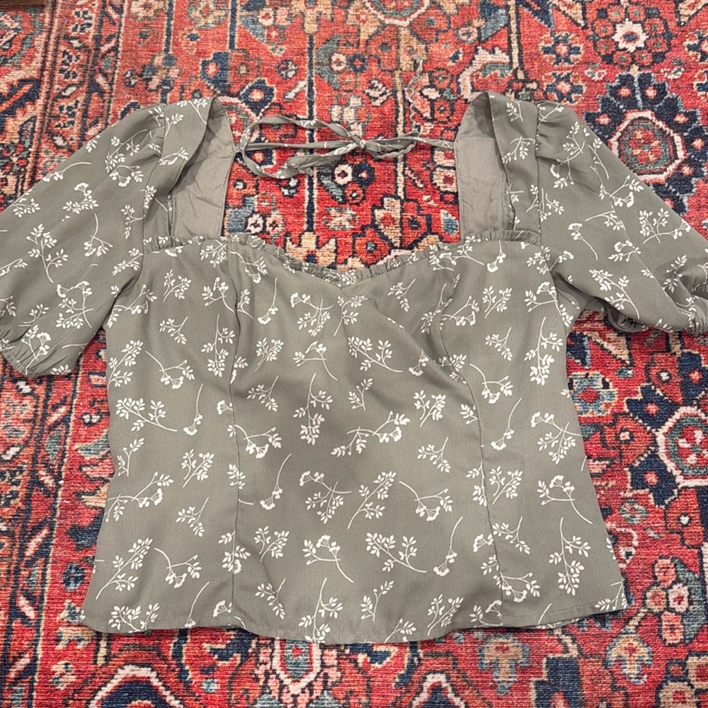 Green Abercrombie top
